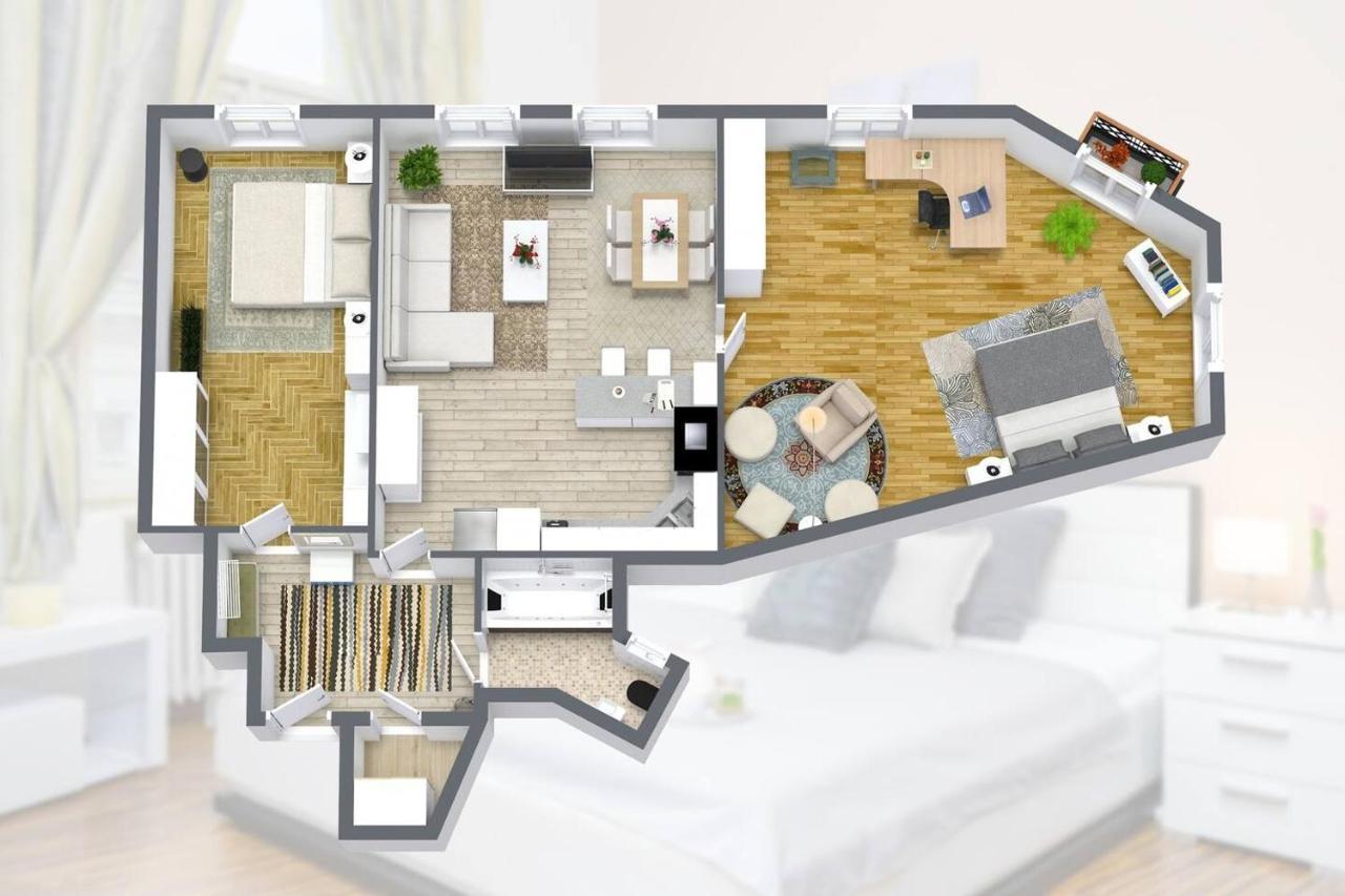 Luxury 3kk W/2kingbeds 65”tv,next Wenceslas Sq Appartement